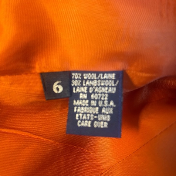 Burberry Orange Checkered Blazer - Picture 14 of 16